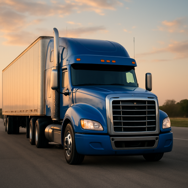 Truck front view